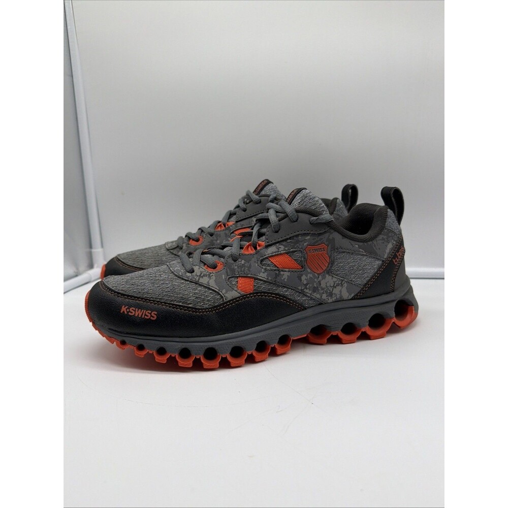 KSwiss Mens Tubes Trail Comfort 200 Gray Orange Running Shoes Size 8